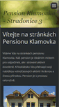 Mobile Screenshot of klamovka-stradonice.cz